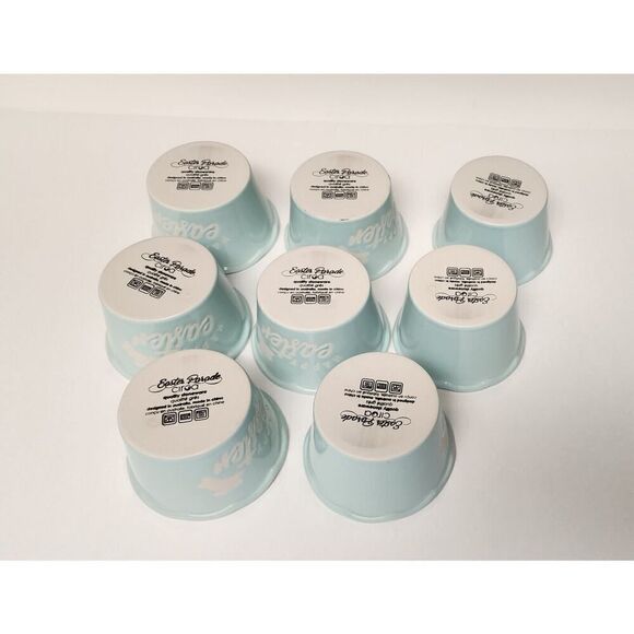 Ciroa Ramekins Happy Easter Pastel Purple Bunny Rabbit Candy Dish Stoneware New - Picture 4 of 5